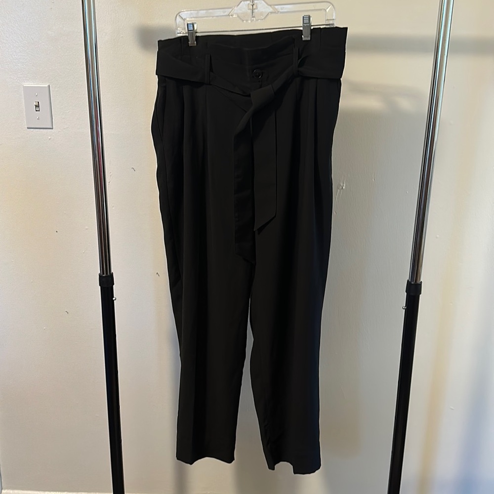 Madewell Black Tall Paperbag Pants 14T